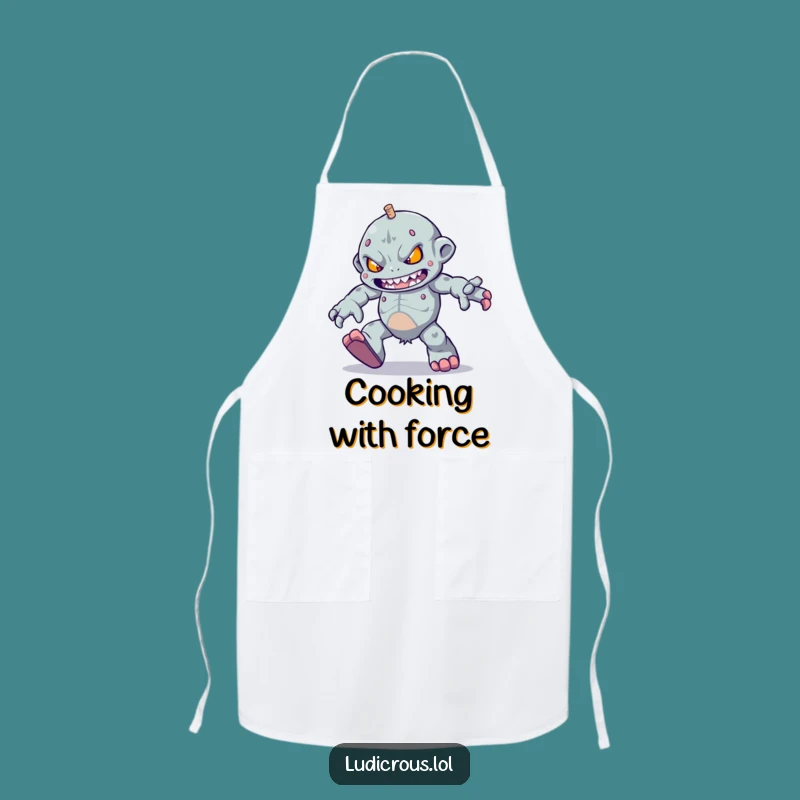 Funny Golem Skipping Apron - Kitchen & Workshop Funny Effort Gift