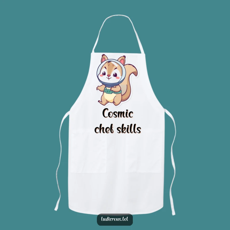 Funny Squirrel Apron - Cook with Cosmic Nutty Flair!