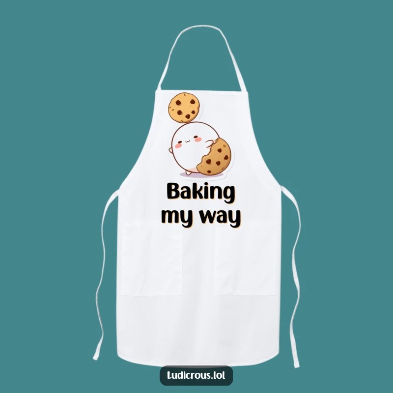 Funny Blob Apron: Cook Up Laughs with this Hilarious Cookie-Lover Design