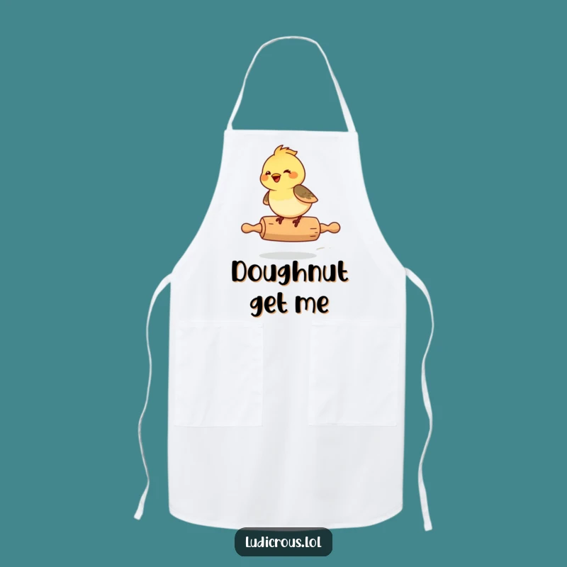 Funny Chickadee Rolling Pin Apron: Cook with Giggles in the Kitchen, Perfect Gift!