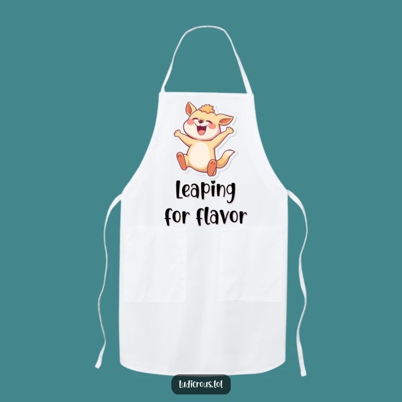 Funny Mid-Leap Animal Apron: Kitchen Energy Wear, Ideal Funny Gift
