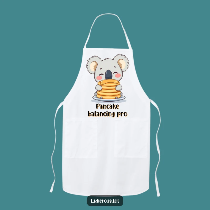 Funny Koala Pancake Apron: Hilarious Chef's Wear for Kitchen Adventures
