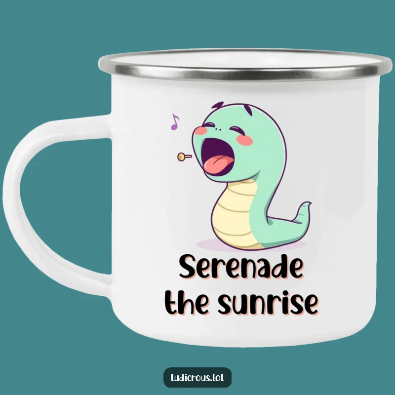 Funny Opera Worm Camping Mug - Outdoor Arias Funny Gift