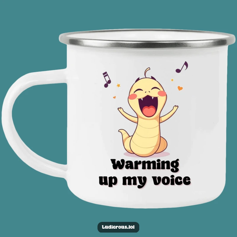 Funny Opera Worm Camping Mug: Trail Tunes and Laughs - Ideal Gift!