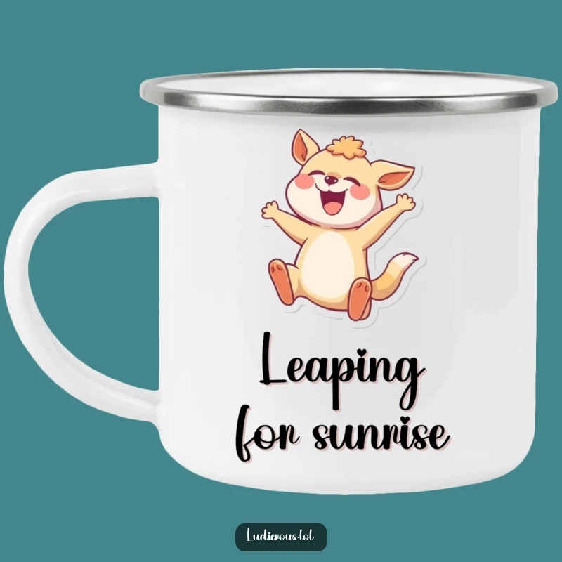 Funny Mid-Leap Animal Camping Mug: Durable Energy Cup, Great Funny Gift