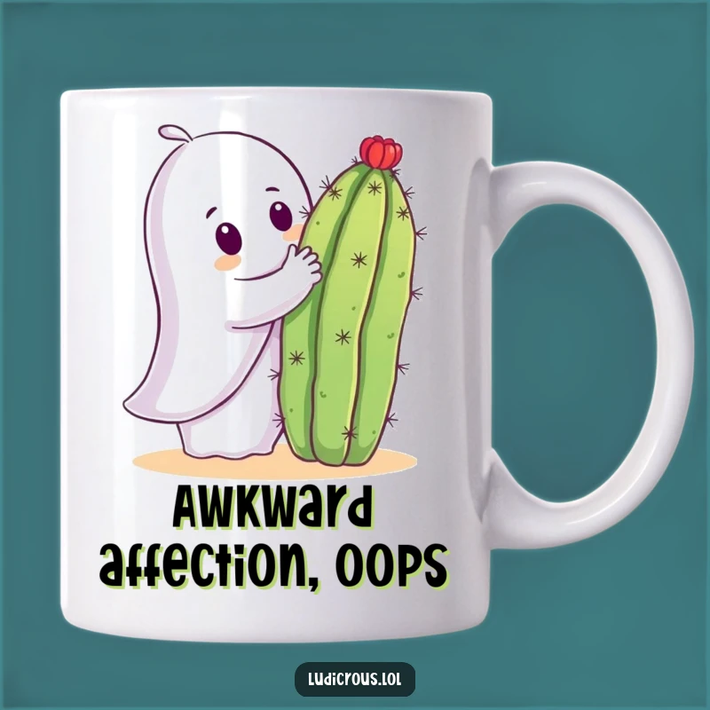 Funny Ghost Cactus Hug Mug: A Hilarious Gift for the Bold and Boo!