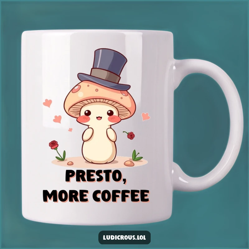 Funny Mushroom Magician Mug: A Touch of Mysterious Whimsy Gift