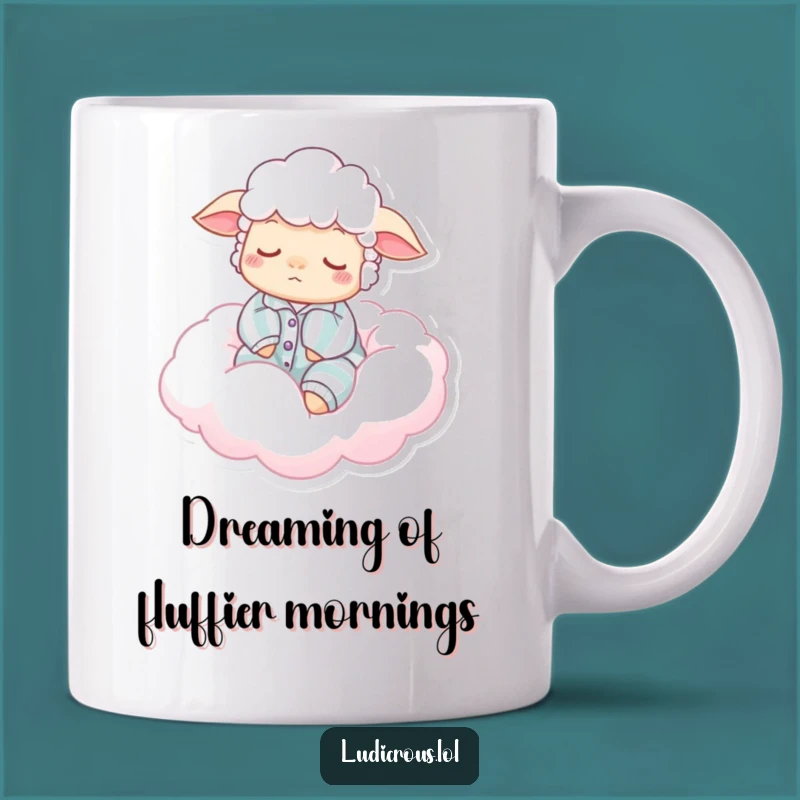 Funny Sleepy Sheep Pajama Cloud Mug: The Perfect Comfy Gift for Dreamers