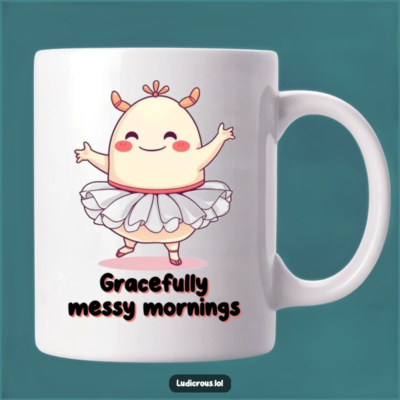 Funny Blob Monster Mug: Tutu Ballet Fail, Hilarious Dance Gift