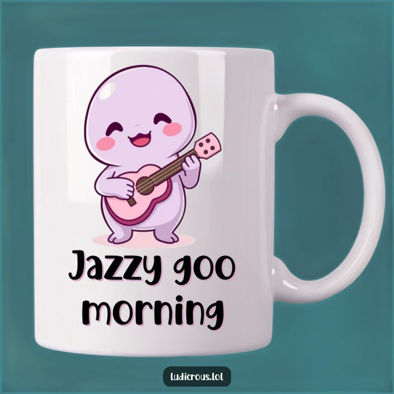 Funny Slime Ukulele Mug: Hilarious Gift for Bad Musicians & Happy Go-Lucky!