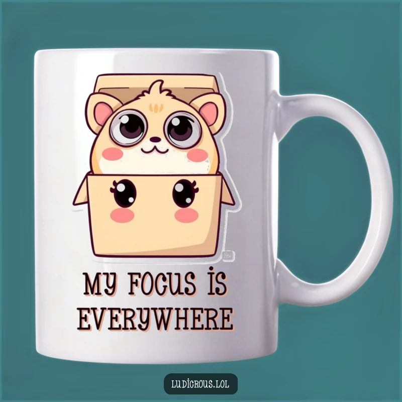 Funny Creature Mug: Many Eyes Peeking, Hilarious Surprise Gift