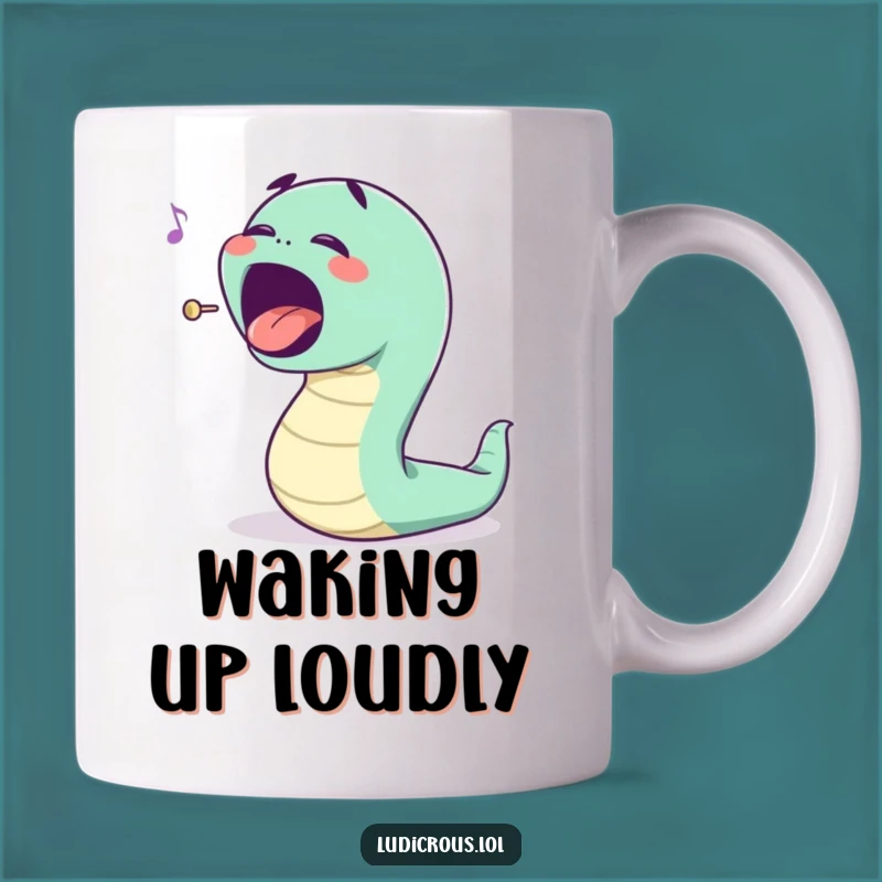 Funny Opera Worm Mug - Hilarious & Bouncy Funny Singing Gift