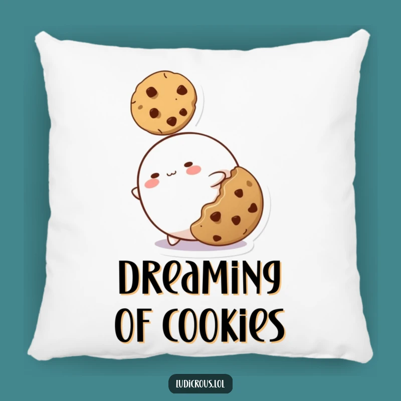 Funny Blob Pillow: Cozy Up with a Hilarious Cookie-Seeking Character