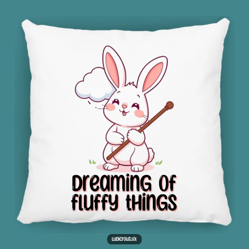 Funny Rabbit Cloud Petting Pillow: Cozy Comfort with a Humorous Twist