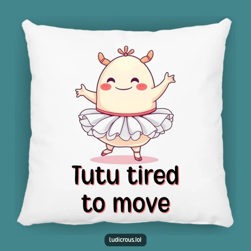 Funny Blob Monster Pillow: Tutu Ballet Comfort, Hilarious Decor Gift