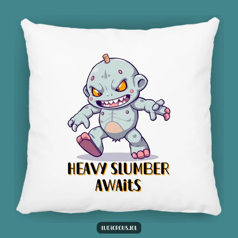 Funny Golem Skipping Pillow - Comfy Perseverance Funny Home Decor