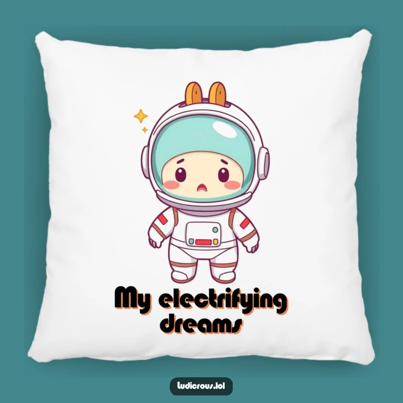Funny Astronaut Pillow: Toaster Head Mishap, Hilarious Comfy Decor Gift