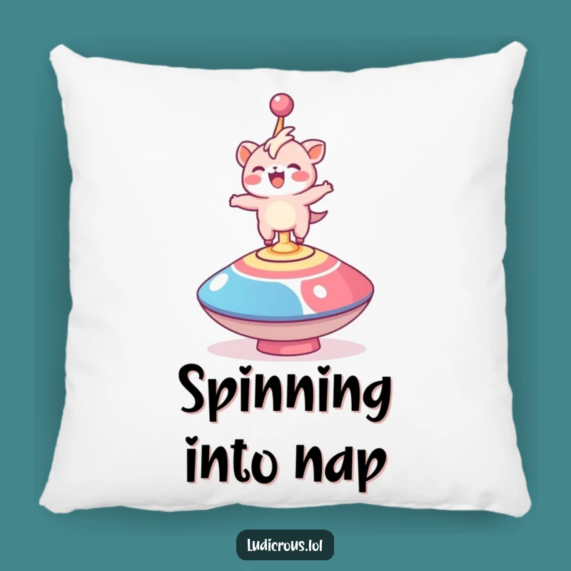 Funny Spinning Top Creature Pillow: Comfy Balance Cushion, Perfect Funny Gift