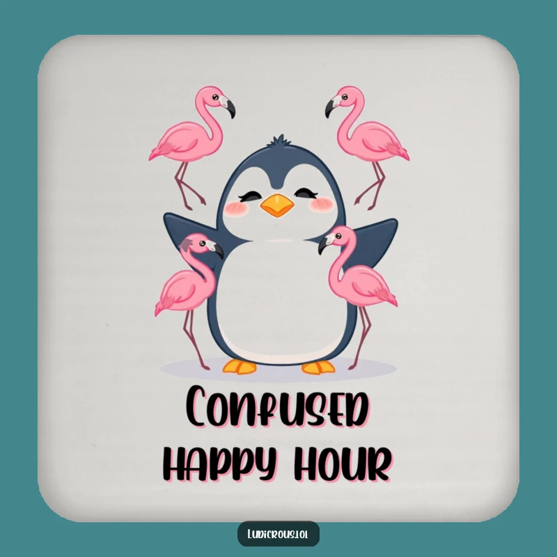 Funny Penguin Juggling Coaster Set: Protect Surfaces with Penguin Pizzazz