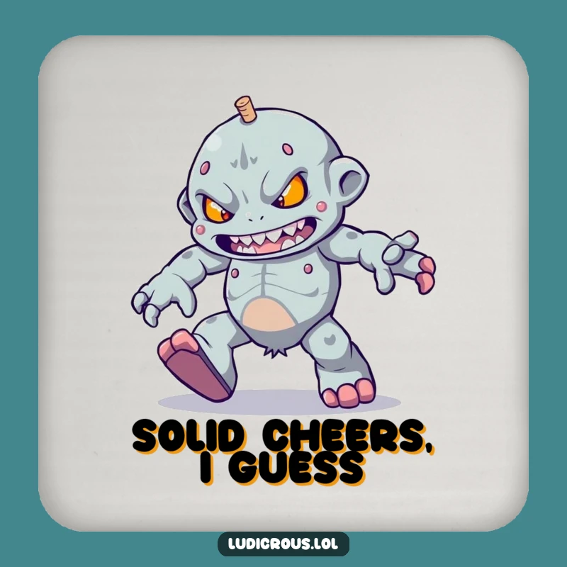 Funny Golem Skipping Coaster - Protect Surfaces Funny Gift