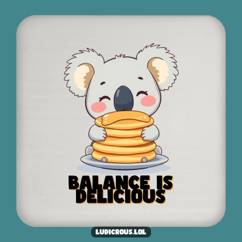 Funny Koala Pancake Coaster: Hilarious Protection for Your Surfaces