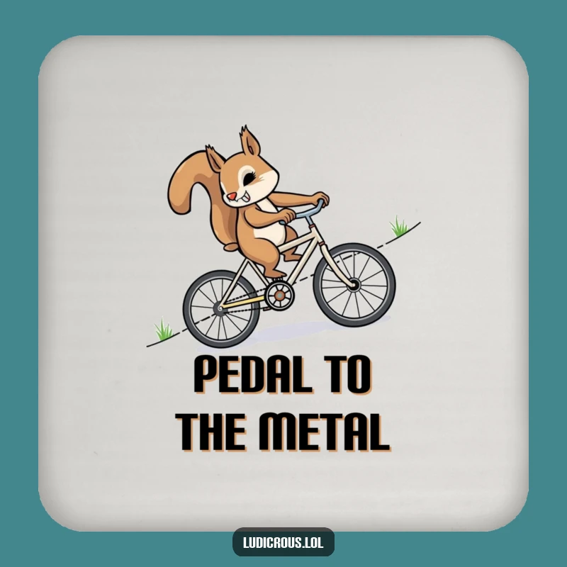 Funny Squirrel Bike Coasters: Protect Surfaces with Humor, Great Funny Gift