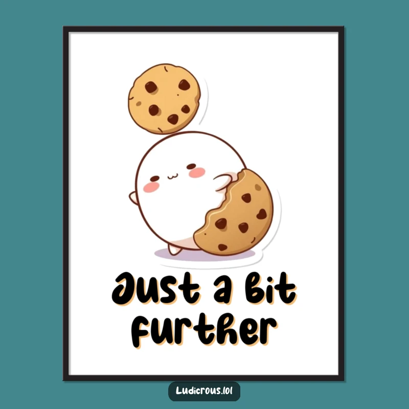 Funny Blob Poster: Stretch Your Walls with Hilarious Cookie-Themed Art
