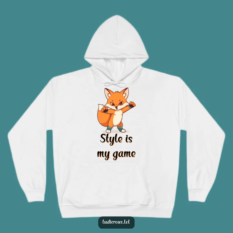 Funny Fox Mismatched Socks Hoodie - Cozy Confidence and Dramatic Style, Ultimate Funny Gift
