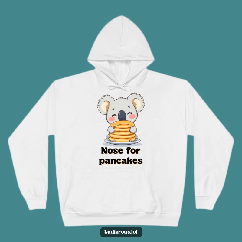 Funny Koala Pancake Hoodie: Cozy & Hilarious Animal Wear for Cold Days