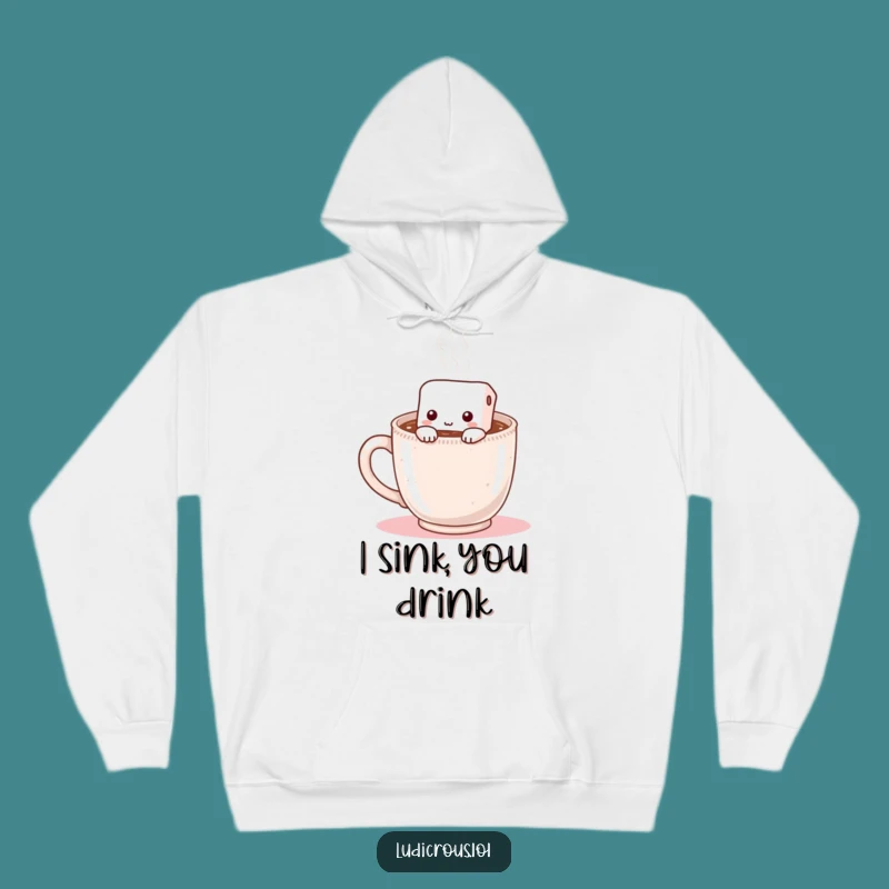 Funny Marshmallow Hot Chocolate Hoodie: Warm & Cozy Gift for Introverts