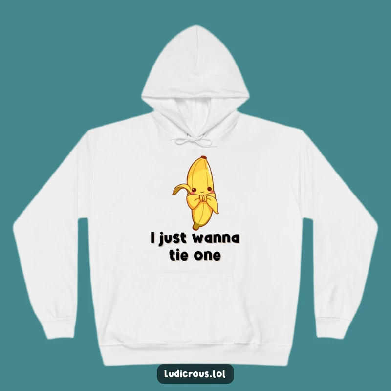 Funny Banana Peel Bow Hoodie: Cozy & Hilarious Gift for Chilly Days