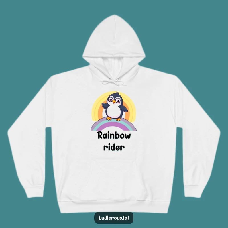 Funny Penguin Monocle Hoodie: Cozy Up with Dapper Bird Style, Great Gift!