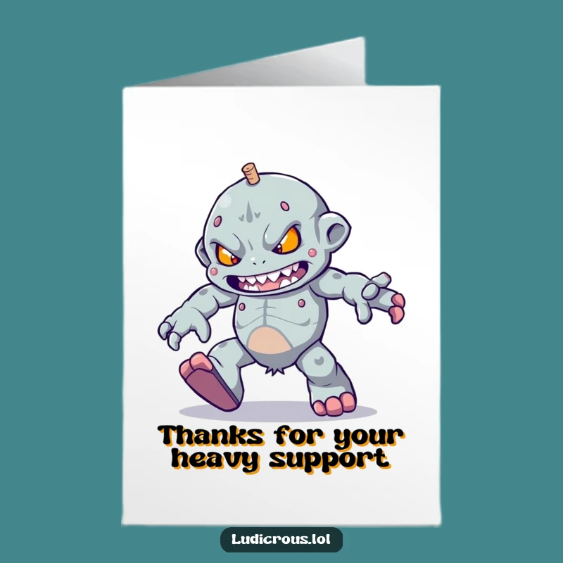 Free Printable Golem Thank You Card - Determined Skip Downloadable Gift of Thanks