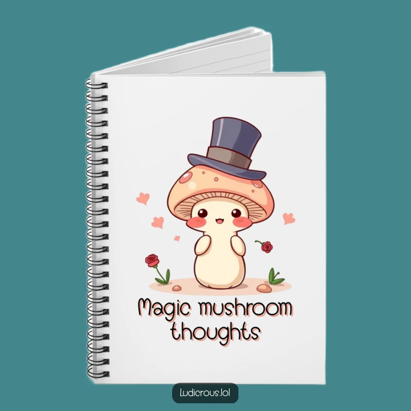 Funny Mushroom Magician Notebook: Jot Down Your Magical Ideas