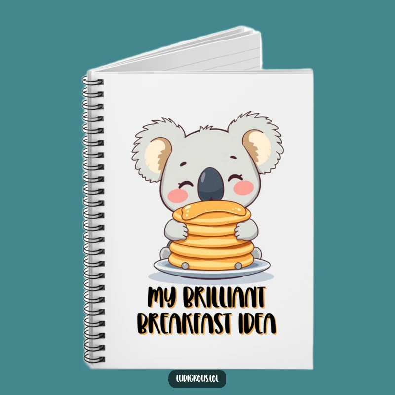 Funny Koala Pancake Notebook: Hilarious Journal for Ideas & Doodles