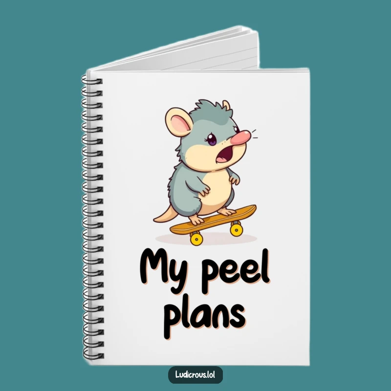 Funny Platypus Notebook: Banana Peel Skate Journal - Hilarious Gift Idea