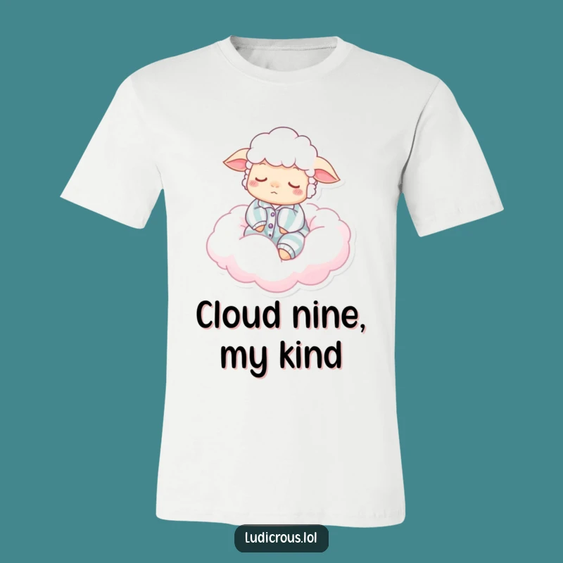 Funny Sleepy Sheep Pajama Cloud T-Shirt: Cozy Humor for Ultimate Relaxation
