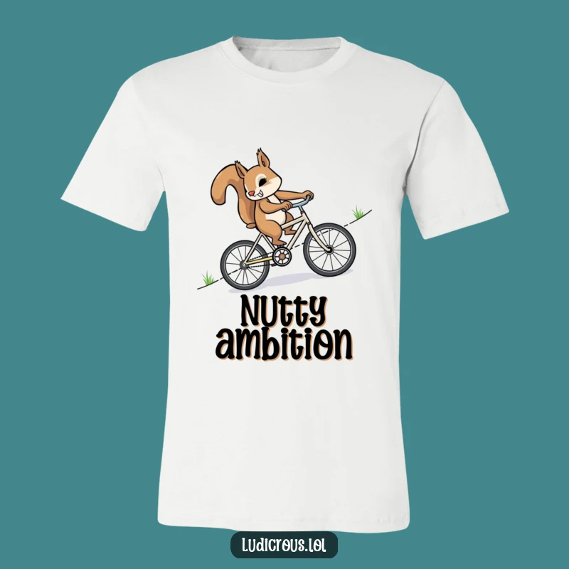 Funny Squirrel Cyclist T-Shirt: Hilarious Graphic Tee for Fitness Fans, Prfect Gift