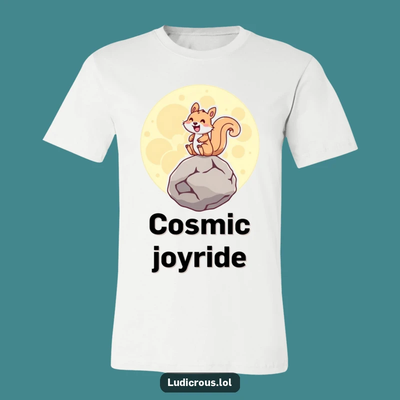 Funny Squirrel Space Adventure T-Shirt: Hilarious graphic tee for the adventurous spirit!