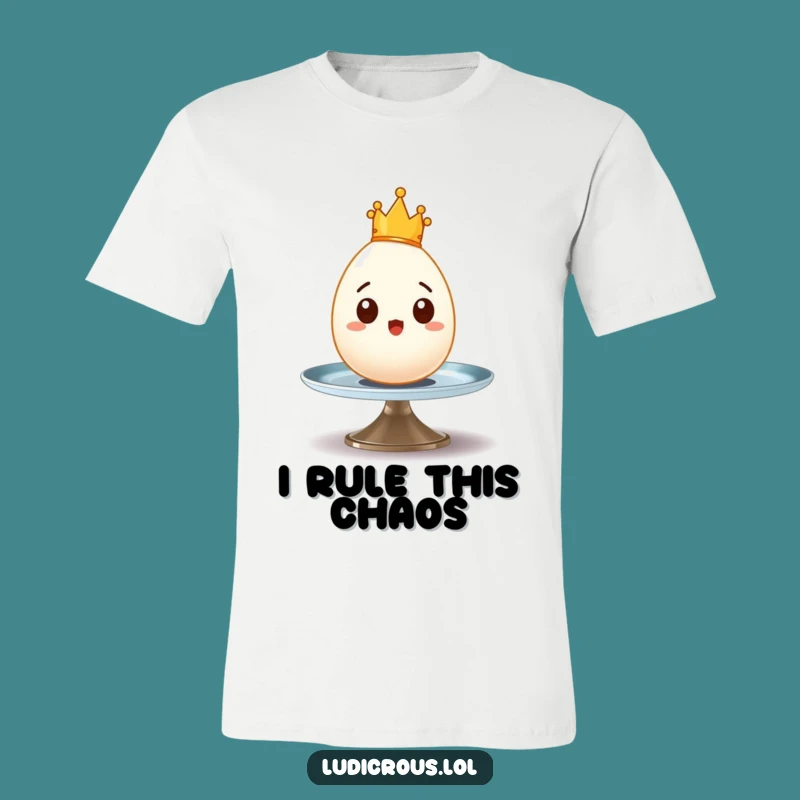 Funny Surprised Egg T-Shirt - Wear Your Royal Wobble with Glee