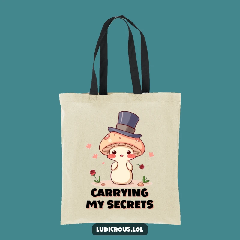 Funny Mushroom Magician Tote Bag: Carry Your Mystical Essentials