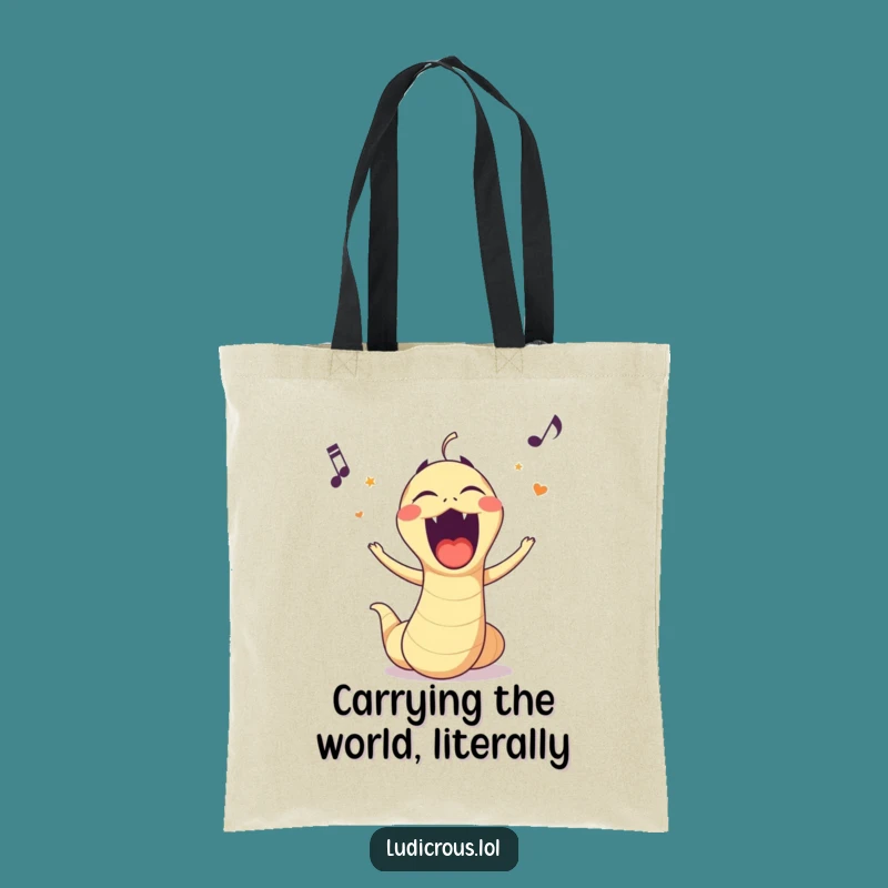 Funny Opera Worm Tote Bag: Carry Your Laughs in Style - Perfect Gift!