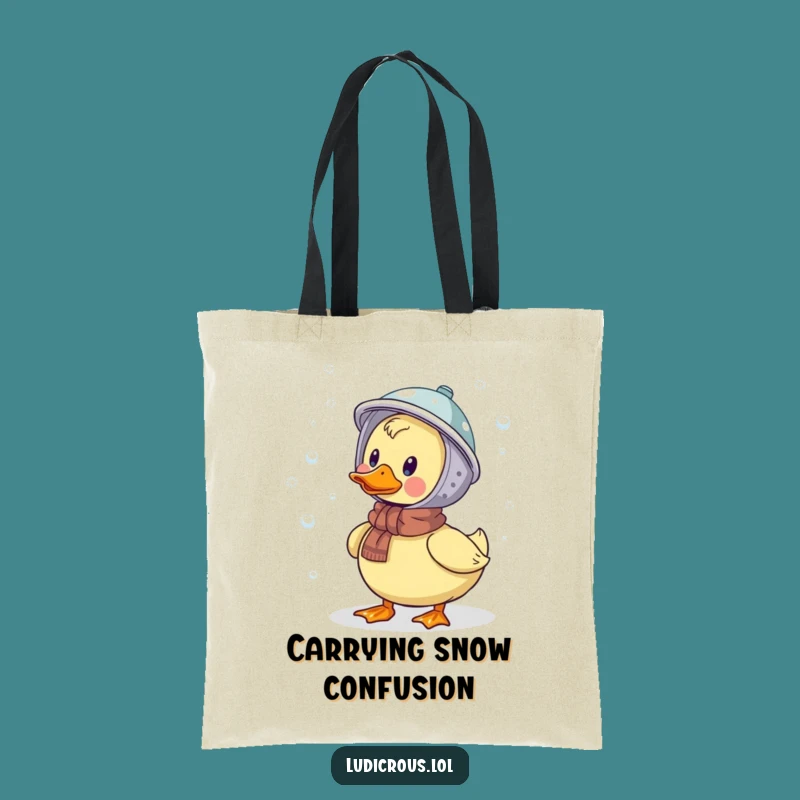 Funny Duck Snow Catcher Tote Bag: Carry Your Humor Everywhere in Style!