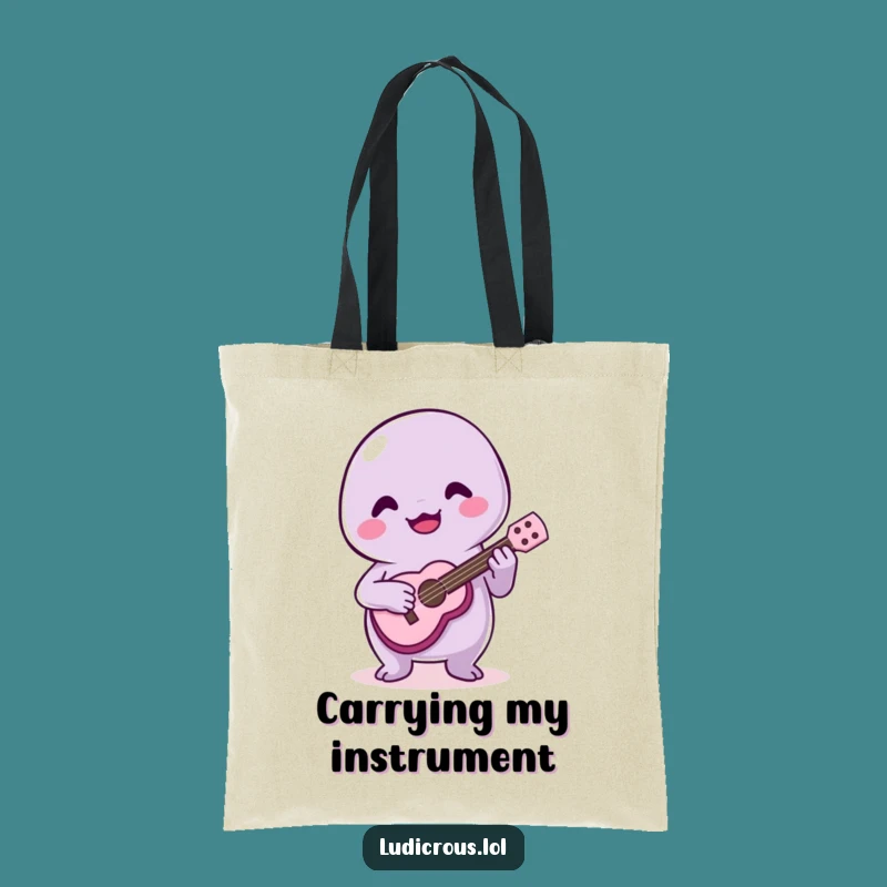 Funny Slime Ukulele Tote Bag: Carry Your Laughs - Perfect Gift!