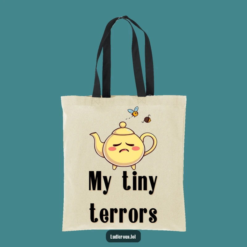 Funny Nervous Teapot Tote Bag - Carry Your Worries (and Laughs!)